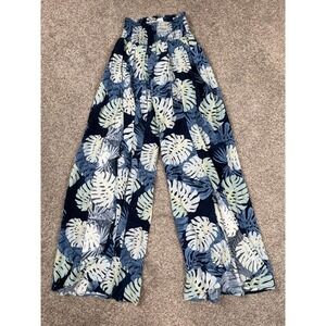Hawaii Hangover Pants Womens Small Flowy Pullon Tropical Vacation Beach Swim